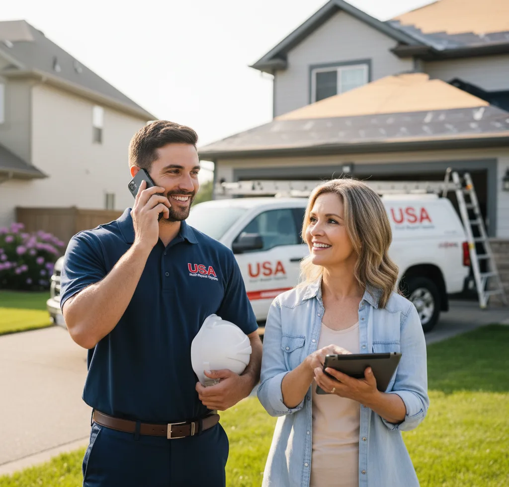 USA Roof Repair Experts customer support in Flint